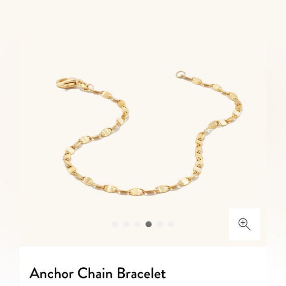 Mejuri 14k Gold Anchor Chain Bracelet - Picture 2 of 5
